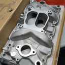 A-Premium Aluminum Dual Plane V8 Intake Manifold W/Mounting Kits Compatible with 1955-1995 Chevy SBC 262 265 267 283 302 305 307 327 350 400, Idle-5500, 4-Barrel Spread Bore