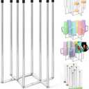 Palksky Foldable Bottle Drying Rack for Water Bottles & Cups - Stainless Steel Space Saving Dish Rack Holder Organizer for Kitchen Counter, Sink or Dishwasher