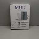 MUU Toilet seat, Slow Close, White heavy duty Toilet Seat with Non-slip Seat Bumpers Easy to Install & Clean PP Material Replacement Toilet Seat Fits All Toilet Brands Elongated Toilets(MU357-PP)