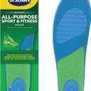 Dr. Scholls Sport Insoles - Superior Shock Absorption and Arch Support to Reduce Muscle Fatigue and Stress on Lower Body Joints for Men Size 8-14 (1 Pair (Pack of 1))
