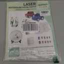 20 Sheets Waterslide Decal Paper LASER CLEAR,8.5X11 Inch Water Slide Transfer Paper Transparent Printable for Tumblers,Ceramics,Plastics,Glasses,DIY