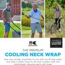KOOLGATOR Evaporative Cooling Neck Wrap Reusable Neck Cooler with Long Lasting Relief During Hot Weather Activities, Sports, & Outdoor Work, Lime Green, 3 Pack