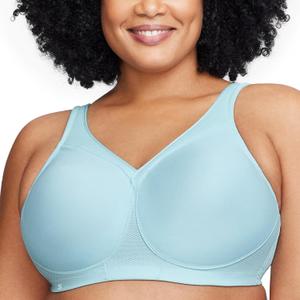 Glamorise Women's Plus Size MagicLift Seamless Sports Bra Wirefree 1006 (36D)
