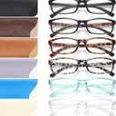 Gaoye Reading Glasses Men/Women, Eyeglasses, Blue Light Readers for Men/Women, Eye Glasses (Black, Leopard, Blue & Clear Mix)