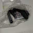 BOHUIZ 2 Pcs Vinyl Record Storage, Black Metal Tabletop Record Holder for Albums, Record Display Stand for Any Size Records