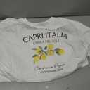 Oversized Vintage Graphic Tees Tshirts for Women Cute Lemon Fruit Tops Y2k California Aesthetic Baggy T Shirts Coastal Summer Preppy Clothes (White, L)