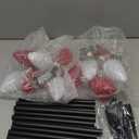 12 Pack Large C9 Christmas Decorations Outdoor, Waterproof C9 Christmas Lights Plug in with 2 Modes and Timer, Pathway Light for Party Indoor Yard Patio Walkway Garden Xmas Decoration (Red and White)