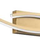 PRESDE 48 Inch LED Bathroom Vanity Light Bar, Modern Brushed Gold Wall Lighting Fixture Over Mirror Dimmable