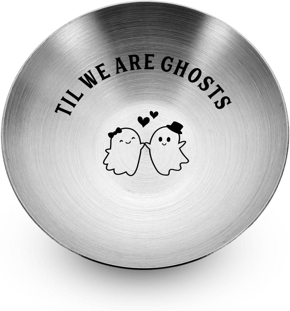 3 x Boo Basket Stuffers for Women - Halloween Basket Stuffers Ring Dish for Girlfriend Wife from Boyfriend Husband, Boo Basket Stuffer for Her, Spooky Halloween Decor (Til We Are Ghosts)