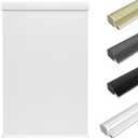 MYshade Custom Blackout Roller Shades for Indoor Windows - Cordless, Color-Matched Pull Down Blinds for Home, Office, Bathroom, Bedroom - Easy to Install, White