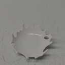 White Decorative Bowl,Modern Bowl for Home Decor,Dia 8'',Irregular Design,Ceramic (Ceramic White)