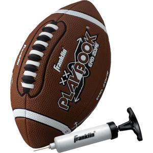 Franklin Sports Youth Football Playbook - Junior Football with Route Diagrams - Small, Perfect for Peewee and Youth (Brown)