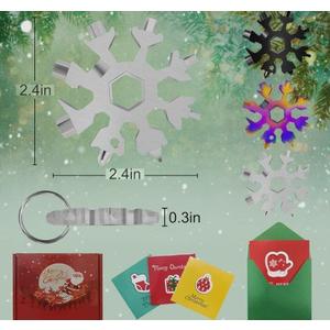 5PCS 18-in-1 Multi-tool, Stainless Steel Multitool Tool Card for Him Husband Men Boyfriend Boys Christmas Great Gifts