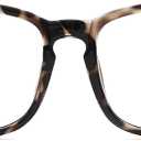 TIJN Blue Light Blocking Glasses for Women Men Clear Frame Square Nerd Eyeglasses Anti Blue Ray Computer Screen Glasses ((02)-leopard)