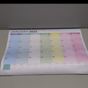 Calendar 2025-2026, 18 Monthly Large Desk Calendar, JAN. 2025  JUN. 2026, 22" x 17", Desktop Monthly Planner with Corner Protector, Large Ruled Blocks - Colorful Lump