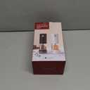 CIRCLE JOY Electric Salt and Pepper Grinder Set Rechargeable Salt and Pepper Mills with 6-Level External Adjustable Coarseness, White LED Light and Storage Base, Black