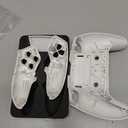 eXtremeRate Full Set Shell with Buttons Touchpad Cover Compatible with ps5 Edge Controller, White Custom Replacement Decorative Trim Shell Front Back Plates Compatible with ps5 Edge Controller