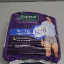 Depend Night Defense Adult Diapers, Incontinence Underwear for Men, Disposable, Overnight, Extra-Large, Grey, 12 Count