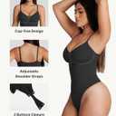 FeelinGirl Shapewear Bodysuit for Women Tummy Control Waist Bodysuit Thong Shapewear Body Shaper Going Out (Black, 3XL/4XL)