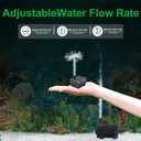 3 x 90 GPH (350L/H) Mini Submersible Pump, 4W Small Fountain Pump for Aquariums, Tabletop Fountains, Pet Waterers & Indoor/Outdoor Water Features (90GPH)