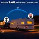 Wireless Trailer Lights - Adjustable Angle Strong Magnetic LED Trailer Light with Rechargeable, IP67 Waterproof, 6 Lighting Modes, Tail Light Covers for Vehicle, RVs, Trucks, Boats(Black)