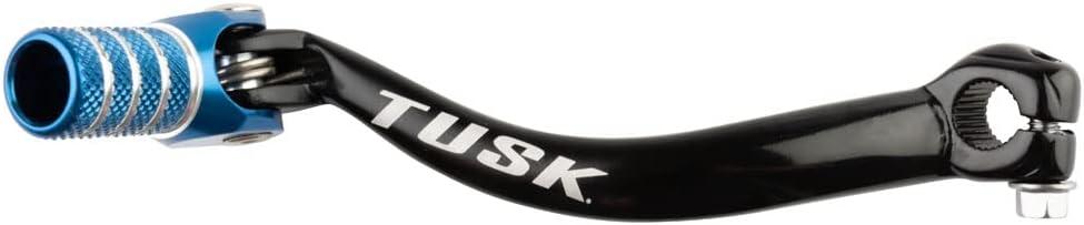 Tusk Folding Shift Lever Black/Blue Tip Compatible with Yamaha YZ125 1996-2004/YZ85 2002-2025