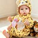 Aori Baby Doll 17 inches, Real Life Baby Dolls with Feeding Kit Included, Life Like Newborn Baby Doll that Look Real, Ideal Gift for Kids, Birthday, Pretend Play