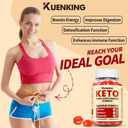 Apple Cider Vinegar Gummies  Keto ACV gummies with the Mother for Digestive Health, Energy & Metabolism Support  Vegan, Gluten Free, Non GMO, Soy Free Gummies with Pomegranate & Beet Root, 60 Count (EXP 10/06/26)