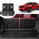 Cargo Mat Compatible with 2022-2025 Acura MDX Accessories All Weather TPE Cargo Liner with Backrest Mat and Left Storage Mat for 2024 2025 Acura MDX Accessories
