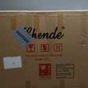 Chende Modern Decorative Wall Mirror, 36'' x 24'' Scalloped Mirror with Beveled Glass Pieces, Large Wall Mirror for Living Room, Entryway, Bathroom, Mantel, Dining Room Horizontally or Vertically