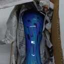 Ca D Oro Glass Vase Blue Confetti Effect Hand Blown Murano-Style Art Glass for Flower, Room Decoration and Centerpiece - Model N 83