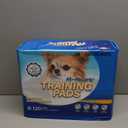 Honey Care All-Absorb, Small 17.5" x 23.5", 120 Count, Dog and Puppy Training Pads, Ultra Absorbent and Odor Eliminating, Leak-Proof 5-Layer Potty Training Pads with Quick-Dry Surface, Blue, A05