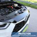 for Toyota Highlander 2020-2025 Front Hood Bug Deflector, Piano Black Front Hood Strip Hood Shield Protector Bug Guards for Highlander Hybrid 2021 2022 2023 2024 Accessories