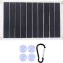 Solar Panel, 10W 5V Portable Solar Power Panel Charger USB Flexible Solar Charging Tool with Carabiner and Suction Cup for Outdoor Travel Climbing Camping Picnic