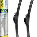 26''+19'' Front Windshield Wiper Blades Compatible with 2008-2017 Honda Accord/2010-2015 Toyota Prius OEM QUALITY Premium All-Season Automotive Replacement Wipers (Pack of 2)
