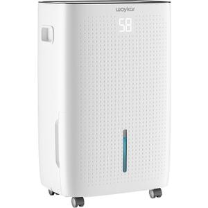 Waykar 150 Pint 7,000 Sq.Ft Dehumidifier with Pump for Basement & Home, Large Room, Smart Compressor Dehumidifier with Drain Hose & Tank for Commercial, 3080% RH Control, 90 Auto Swing, Auto Defrost