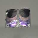 Frienda 3 Pairs Oversize Polarized Clip On Sunglasses Large Cat Eye Flip Lens Rimless Sunglasses for Women (Retro Colors)