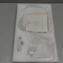 Gospire Rectangle Lighted Makeup Mirror with Lights and 1X/7X Magnifying Mirror, Height Adjustable and 4000mAh Rechargeable for Bedroom, 8.5x7.4 Large Surface, Stepless Dimming - White