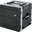 Gator Lightweight Molded 10U Rack Case with Heavy Duty Latches; Standard 19.25' depth, 10U (GR-10L)