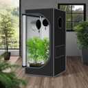 24"x24"x55" Grow Tent for Indoor Plants 600D Mylar Hydroponic High Reflective GrowTents for Plant Fruit Flower Veg Growing