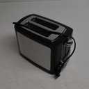 Toaster 2 Slice Wide Slot Toaster Best Rated Prime Displav Smart Toasters with LCD Digital Countdown Timer and Bagel/Defrost/Cancel/Reheat Function (Black)