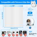 Litter Bags Compatible with Petcove,Durable Replacement Bags Compatible with Petcove Self Cleaning Box,18 x 16 Litter Bag Compatible with Petcove,4 Rolls