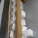 7-Light Bathroom Vanity Light Fixture Over Mirror, Nickel LED Vanity Lighting Fixtures, 45.67 inch Modern Bathroom Wall Light Fixtures with Rotating Lamp Head