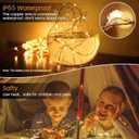 24 Pack Fairy Lights Battery Operated [3 Modes] 7ft 20 LED Mini Twinkle String Lights Waterproof Silver Wire Firefly Starry Lights for Wedding Party Mason Jars Christmas Decorations, Warm White