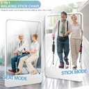 Ta-Da Chair Series 1 Pro, Portable Trekking Hiking Pole, Folding Walking Stick with Seat, Walking Cane with Chair, Foldable Chair, Lightweight Aluminum, Easy Carry and Storage, Anti-Slip