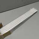 Pushglossy 2 Pcs Kerf Style Door Bottom 36" Long 1 3/4" Wide Replacement Threshold Seal with Vinyl Fins Weatherstrip Draft Stopper for Interior Exterior Doors(White)