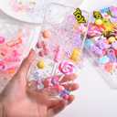 Kawaii Candy Theme Resin Slime Charms Set, (2000+ Small Pieces Included) DIY Phone Junk CaseDecorations (Candy)