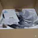 VOLISUN Ceiling Fans with Lights and Remote, 19.7in Low Profile Ceiling Fans with Light, 3000K-6500K Dimmable Fandelier Ceiling Fan, Black Flush Mount Ceiling Fan for Bedroom