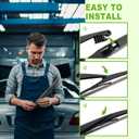 PARRATI 3PCS Windshield Wiper Blades for RAV4 2019-2023 - Exact Fit Replacement Front and Rear Wipers - 26+16+12 | All-Season Durability - Quiet & Streak-Free Wiping - Easy Installation