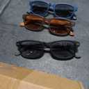 EYEGUARD 3 Pack Unisex Classic of Style Sunglasses Readers Outdoor Reading Glasses for Men and Women 2.00 - Not Bifocals, Dark-tinted Glasses